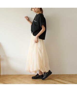 MODE ET JACOMO <carino>【レイン対応】レースアッププラットフォーム ブラックエナメル