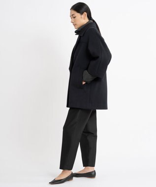 23区 L 【エステータ】ウールカシミヤ＆LIMONTAダウン コート ブラック系