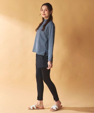 OP／FILA 【ocean pacific】モックネックラッシュガード付き 水着5点セット チェック