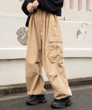 WEGO リップストップ　カーゴパンツ ベージュ