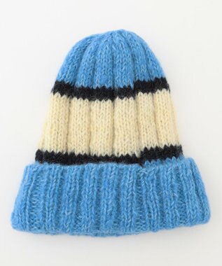 J.PRESS YORK STREET 【UNISEX】ハンドメイド ニットキャップ サックスブルー系1