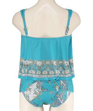 San-ai Resort（三愛水着楽園） ロングパンツセット　13L・15L　【Coral veil（コーラルヴェール）】 グリーン