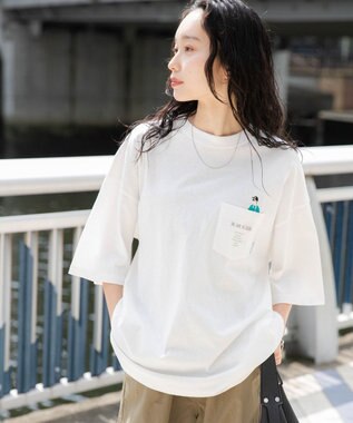 WEGO 【ユニセックス着用ITEM/手洗い可/MLサイズ】CITY　BOYS　ポケットT（S） ホワイト