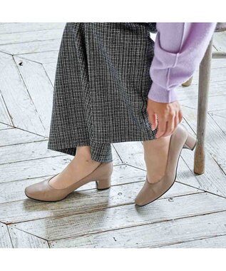 Riz raffinee <Riz raffinee>スクエアトゥプレーンパンプス