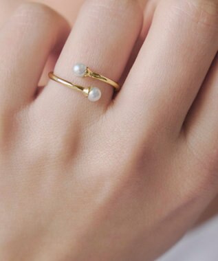 Tiaclasse パールロールリング ゴールド