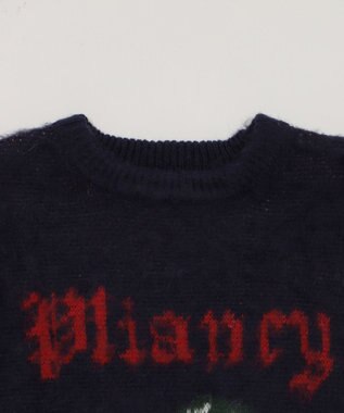 WEGO シャギーグラフィックニットBIGプルオーバー 柄2