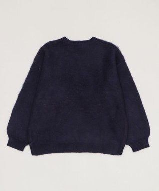 WEGO シャギーグラフィックニットBIGプルオーバー 柄2