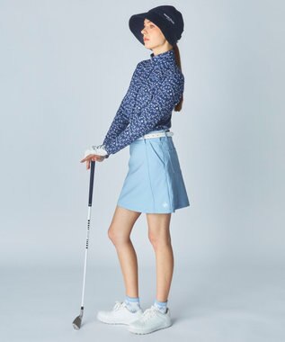 FILA GOLF／marie claire 【marie claire SPORT】 ハーフZIP長袖シャツ ネイビー