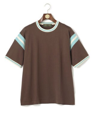 J.PRESS MEN 【WEB・一部店舗限定】IVY Ringer T-shirt ダークブラウン系