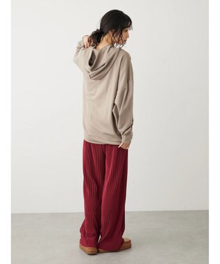 CRAFT STANDARD BOUTIQUE ポンチオーバーサイズパーカー Gray Beige