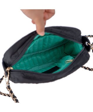 tsumori chisato CARRY なみねこししゅう ショルダーバッグ ミニボストン ブラック