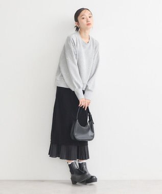 earth music&ecology パールプルオーバー Gray