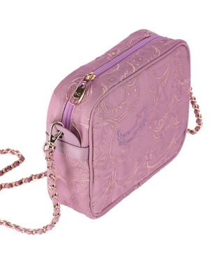 tsumori chisato CARRY なみねこししゅう ショルダーバッグ ミニボストン ラベンダー