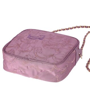 tsumori chisato CARRY なみねこししゅう ショルダーバッグ ミニボストン ラベンダー