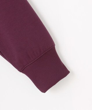 ANY L サイドドットダンボールトレーナー ワイン