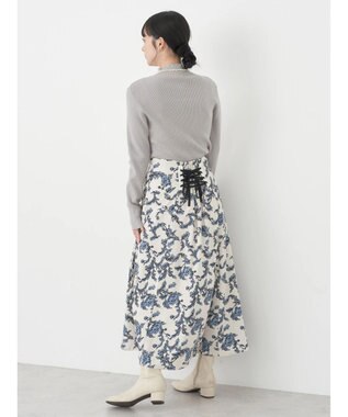 earth music&ecology ハイネックラメニットプルオーバー Gray