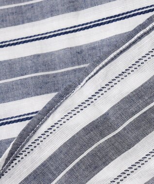 JOSEPH ABBOUD 【清涼感】エアリノマリンボーダーシャツ ネイビー系2