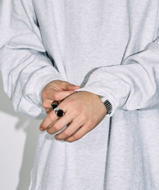 WEGO 【ユニセックス着用ITEM】ユニークモチーフBIGロンT グレー