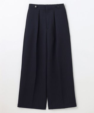 NAVE 【ReNAVE】ウォッシャブルツイル ワイドタックパンツ ネイビー系