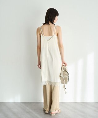 YECCA VECCA レースサテンキャミチュニック Ivory