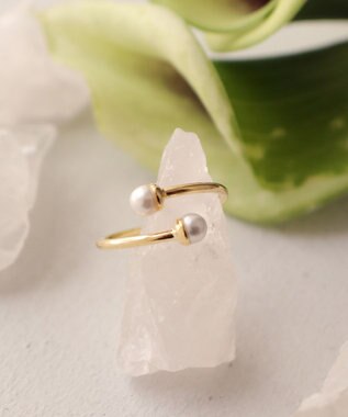 Tiaclasse パールロールリング ゴールド