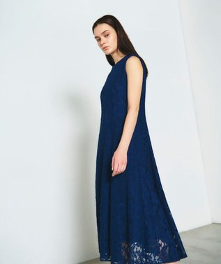 GRACE CONTINENTAL レースドレス ネイビー