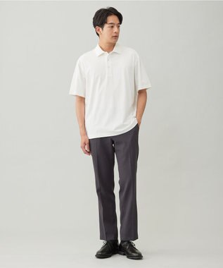 UNFILO MENS 【メンズノンノWEB掲載】快適さらさら冷感POLO【男女兼用】 ホワイト