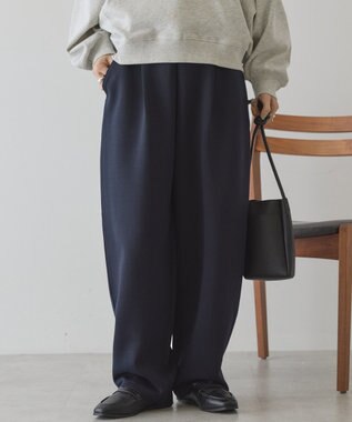 AMERICAN HOLIC フロントタックポンチカーブパンツ Dark Navy