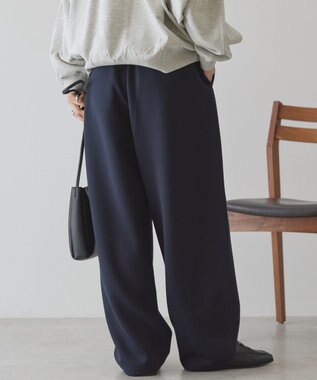 AMERICAN HOLIC フロントタックポンチカーブパンツ Dark Navy