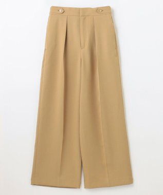 NAVE 【ReNAVE】ウォッシャブルツイル ワイドタックパンツ キャメル系