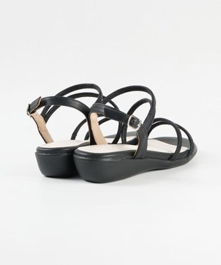 BONTRE 【pied du lapan/ピエドラパン】ナローストラップソールサンダル/50759ZI ブラック