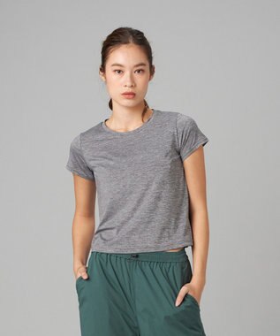 Chacott Chacott BALANCE ドライストレッチリフレクターTシャツ グレー杢