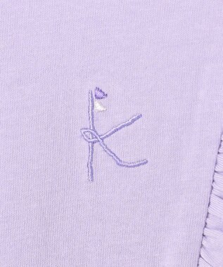 組曲 KIDS 【110-140㎝】 フルールフリルTシャツ ラベンダー