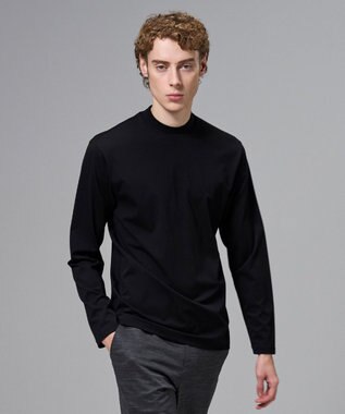 JOSEPH HOMME 新色追加【高機能素材】ハイゲージベアスムース　モックネック長袖Ｔシャツ
