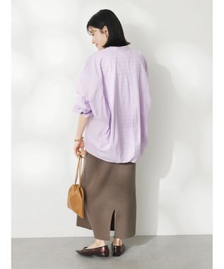 CRAFT STANDARD BOUTIQUE コクーンドルマンシャツチュニック Lavender