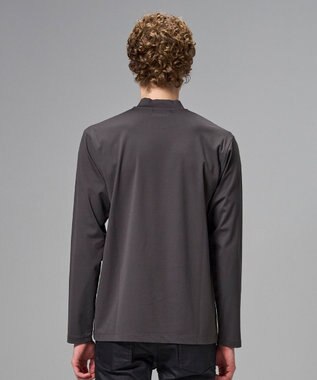 JOSEPH HOMME 新色追加【高機能素材】ハイゲージベアスムース　モックネック長袖Ｔシャツ グレー系