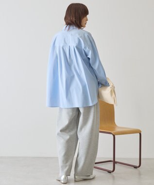 AMERICAN HOLIC フロントタックポンチカーブパンツ Gray Mixture