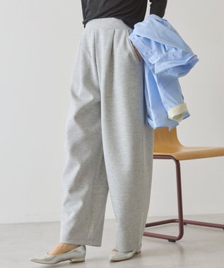 AMERICAN HOLIC フロントタックポンチカーブパンツ Gray Mixture