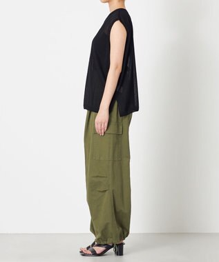 NAVE シアーニット ノースリーブ ブラック系