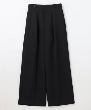 NAVE 【ReNAVE】ウォッシャブルツイル ワイドタックパンツ ブラック系