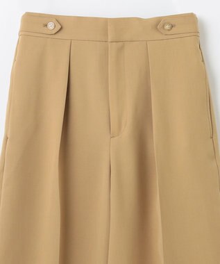 NAVE 【ReNAVE】ウォッシャブルツイル ワイドタックパンツ キャメル系