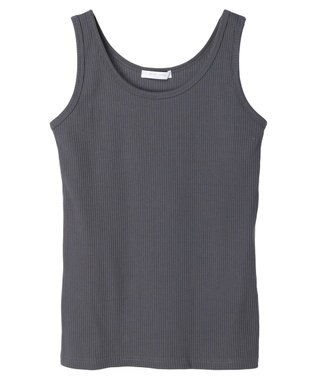 Green Parks カラーテレコタンク Charcoal Gray