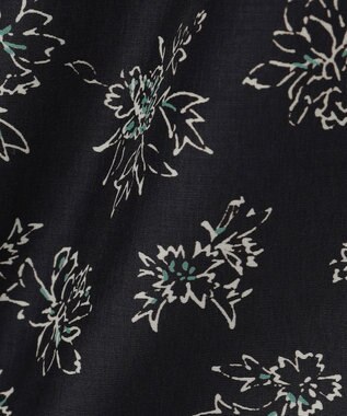 J.PRESS LADIES L 【WEB限定カラーあり・洗える】ラインフラワープリント ワンピース ネイビー系