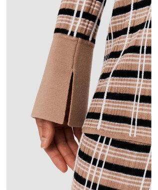 JOSEPH 【洗える】ニットアニメーション　ポロカラーニット Blusher Combo