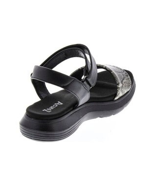 AcureZ オトナのスポサン ベルトデザイン「軽×ラクサンダル」 ブラックスネーク