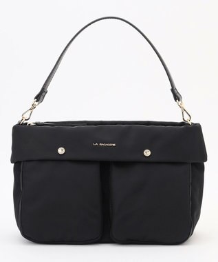 LA BAGAGERIE ダブルフロントポケット2WAYショルダー ブラック
