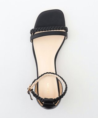 ANY SIS 【23.5~24.5cm】ダブルストラップ サンダル ブラック