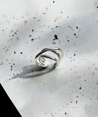 blancotokyo 【金属アレルギー対応/サイズフリー】クロスリング NUBE