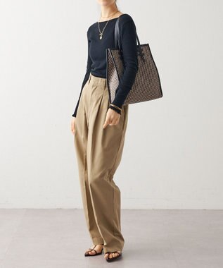 IACUCCI 〈美人百花2月号〉モノグランマ M JACQUARD/RUGA ブラック