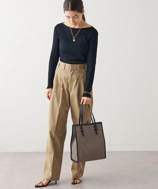 IACUCCI 〈美人百花2月号〉モノグランマ M JACQUARD/RUGA ブラック